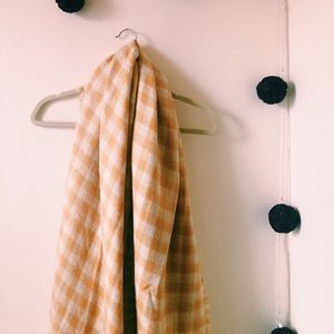 yellow gingham scarf